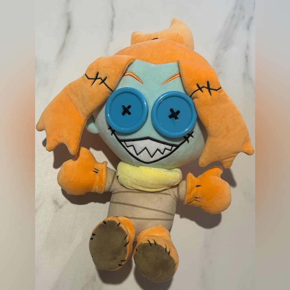 Orange Plush Button-Eye Character Toy - Picture 3 of 4